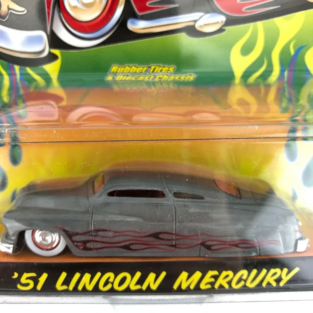 Jada Road Rats 1951 51 Lincoln Mercury Raw Bare Metal Zamac Silver Die Cast 1/64